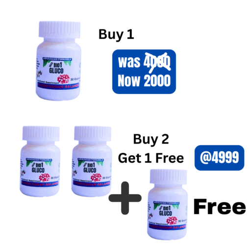 Bio1 Gluco (Tea for Diabetics) 30 capsules bottle - Image 3